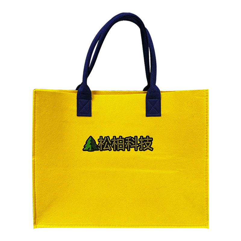 Tas Tangan Felt dengan Label Perpindahan Panas